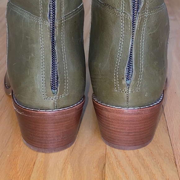 Cole Haan Olive Green Leather KneeHigh Boot NEW 7B - Picture 5 of 8